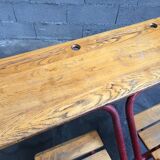 School desk vintage bench