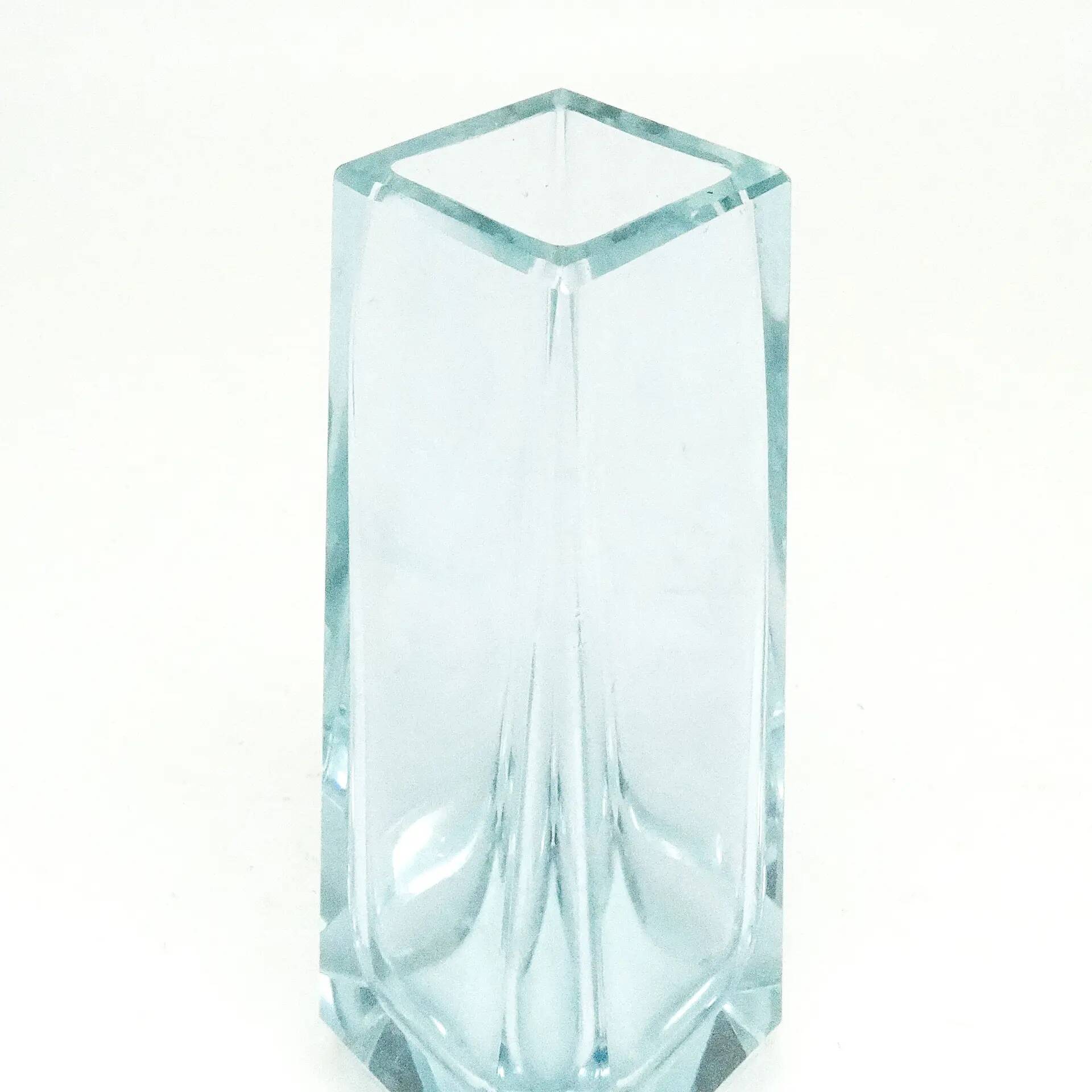 Art Deco vase, alexandrite glass, crystal, Moser, Czechoslovakia, 1930s