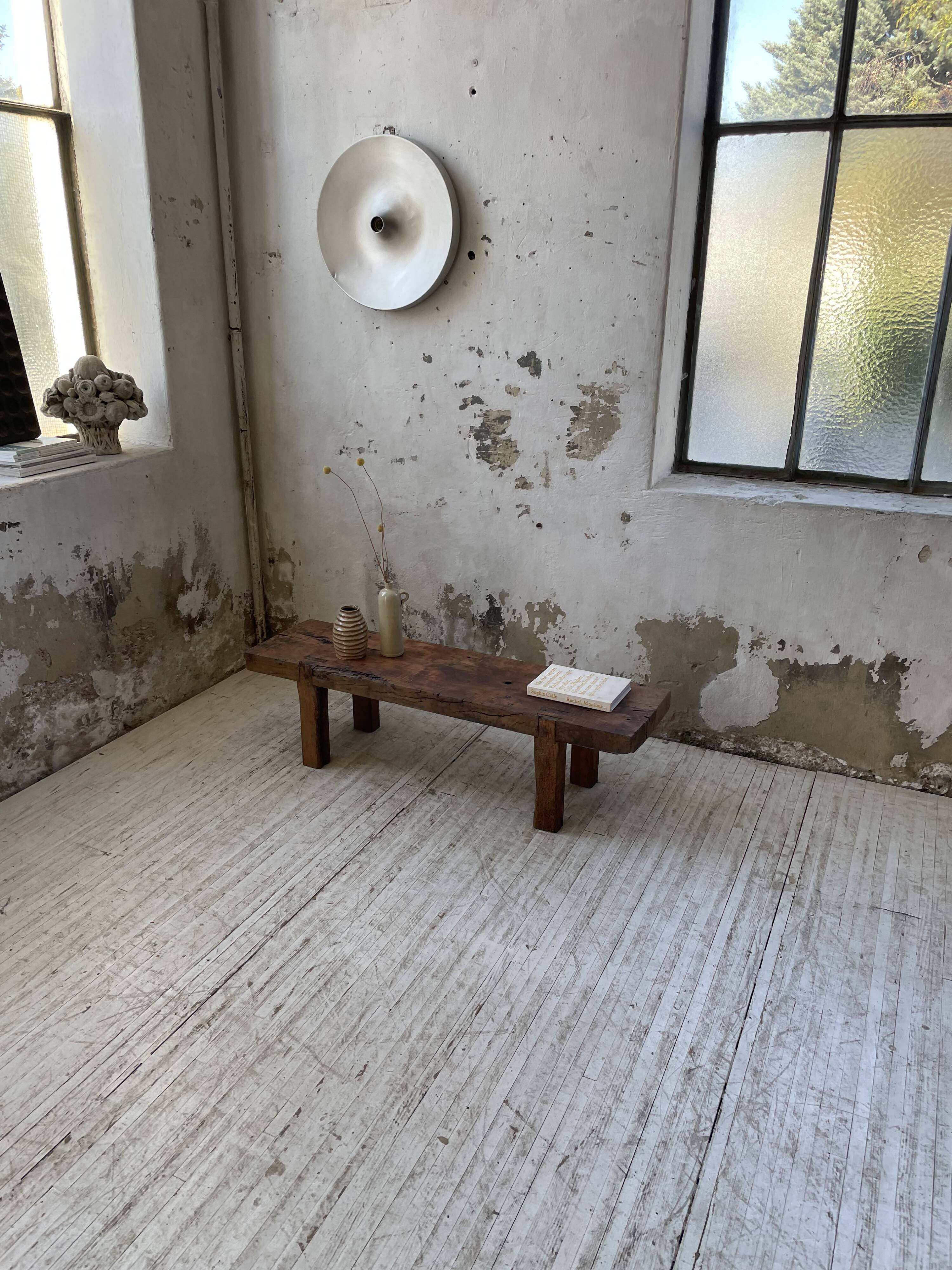 Brutalist workbench solid cherry coffee table