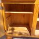 Mado wooden buffet, green and black tray, vintage.
