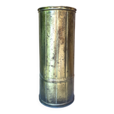 Vintage umbrella stand in patinated shell casing