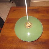 Old suspension in enamelled sheet