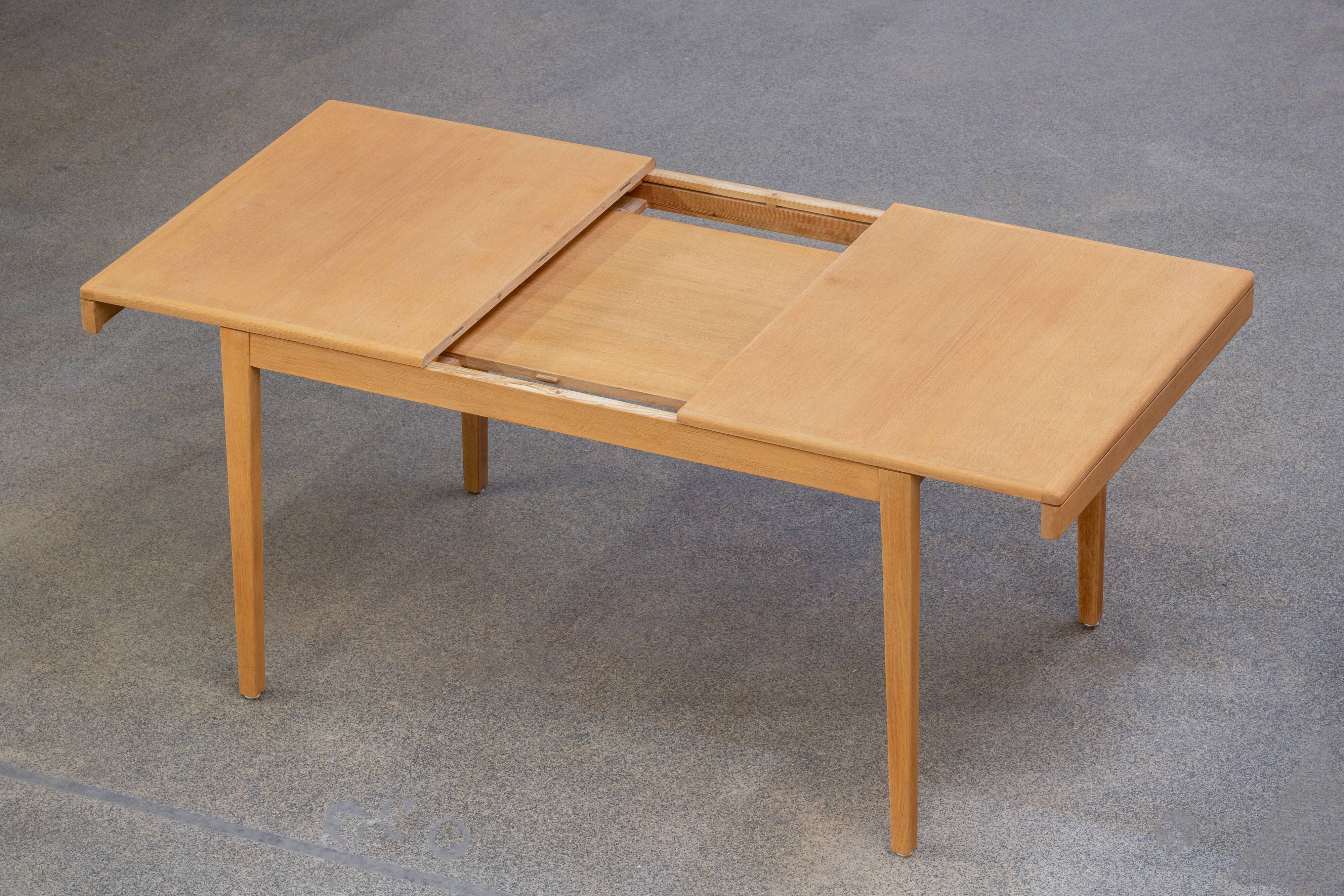 Vintage scandinavian table raw wood 1960