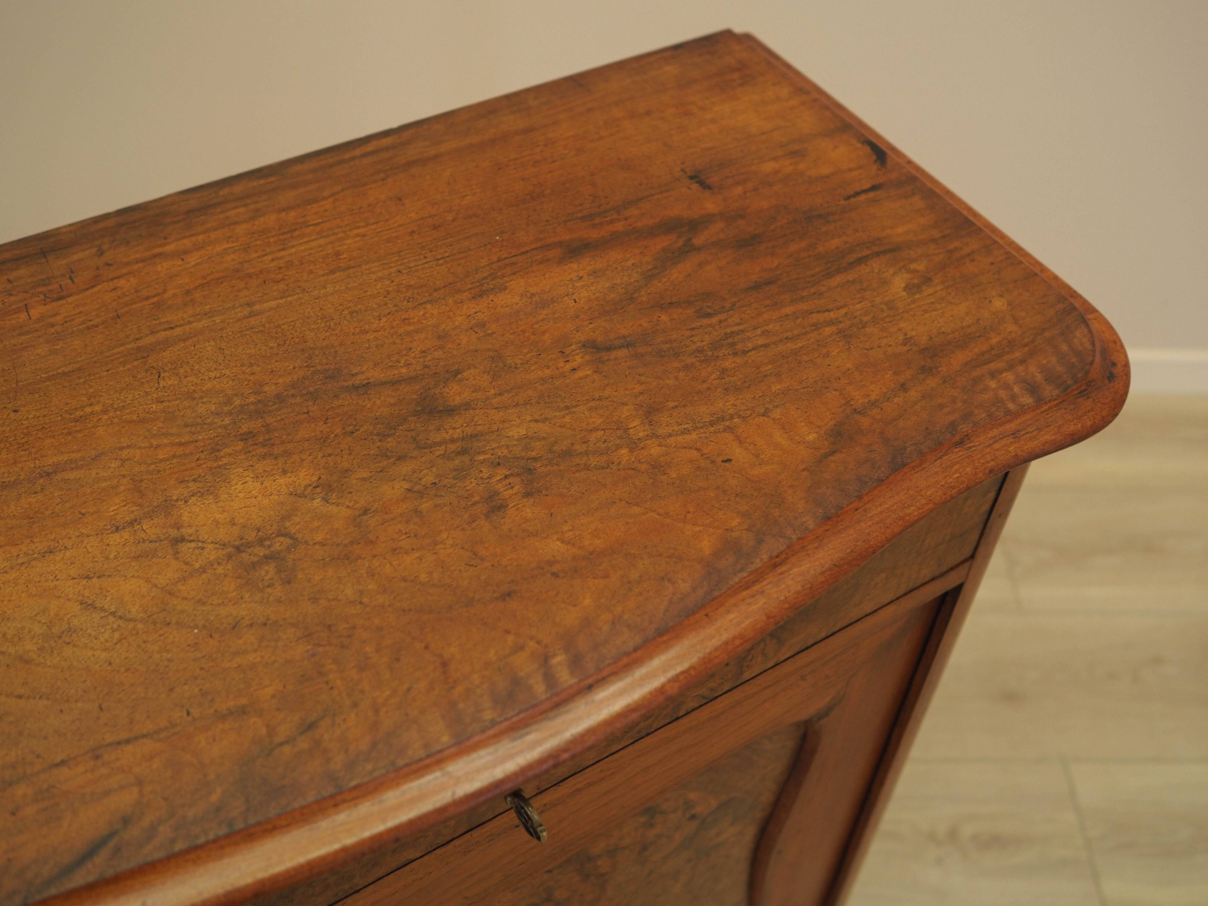 Burr wood cabinet, solid wood, Danish design, 1960s