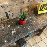 Old wooden workbench