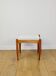 Edmund Homa stool white ivory boucle seat