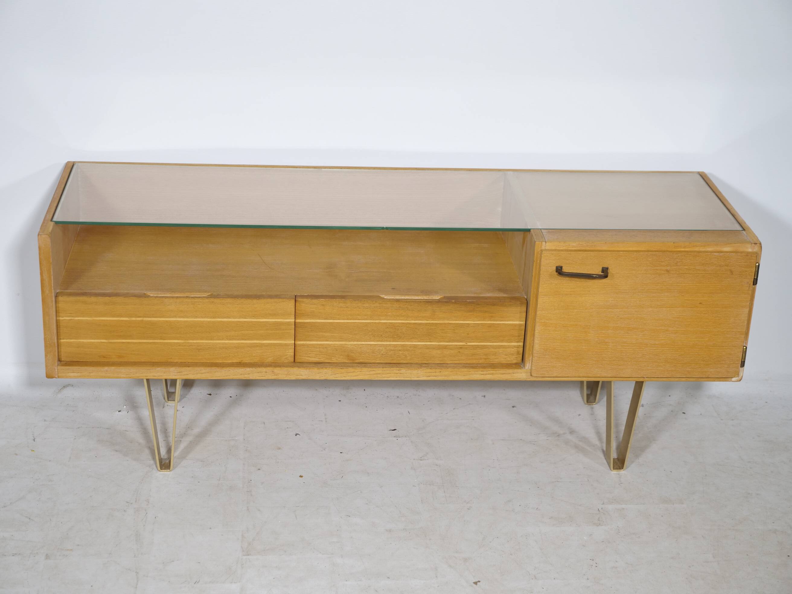 Mid-Century Design Lowboard with Original Hairpin Legs from Germany, 1960s