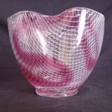 A. D. Copier, Leerdam, Netherlands - Glass vase filigree patterns