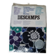 Tablecloth and napkins with blue and green flowers from the 70s Vintage brand DESCAMPS