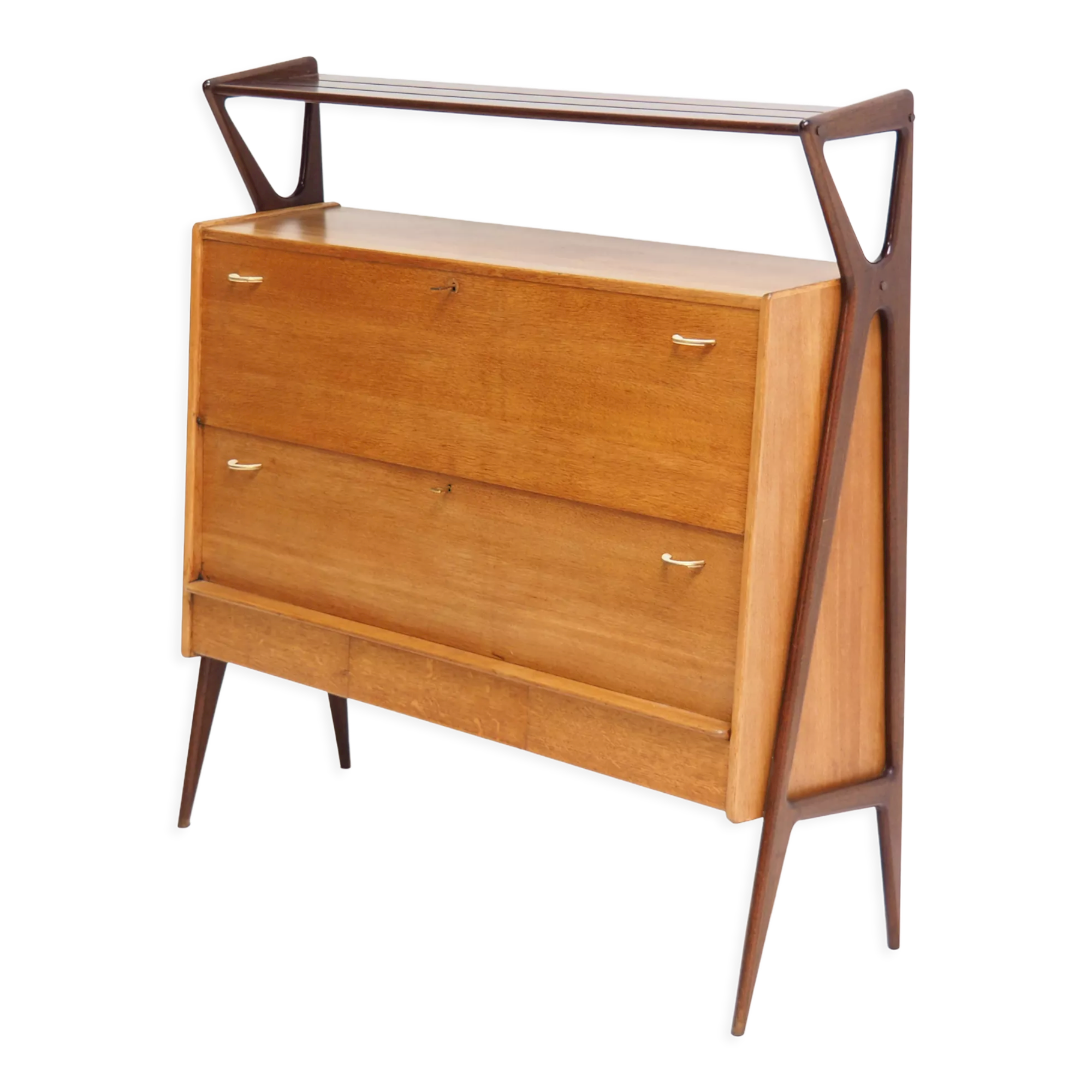 Bar cabinet by Louis Paolozzi for René Godfrid, 1950s