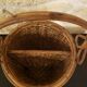 Panier avec anse en rotin 2 compartiments