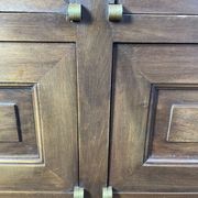 Meuble de notaire à clapets en acajou restauré