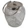 Crystal biscuit barrel with silver-plated mounts and handle, Austrian cut, 1920s.