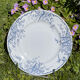 Round earthenware dish iron earth Keller and Guérin Lunéville ''Rambouillet''