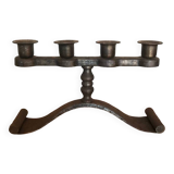 Brutalist candlestick 4 lights Charles Piguet