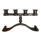 Brutalist candlestick 4 lights Charles Piguet