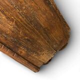 vintage shallow wooden wall cabinet