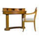 Biedermeier Dressing Table and Armchair from Selva, Italy, Set of 2