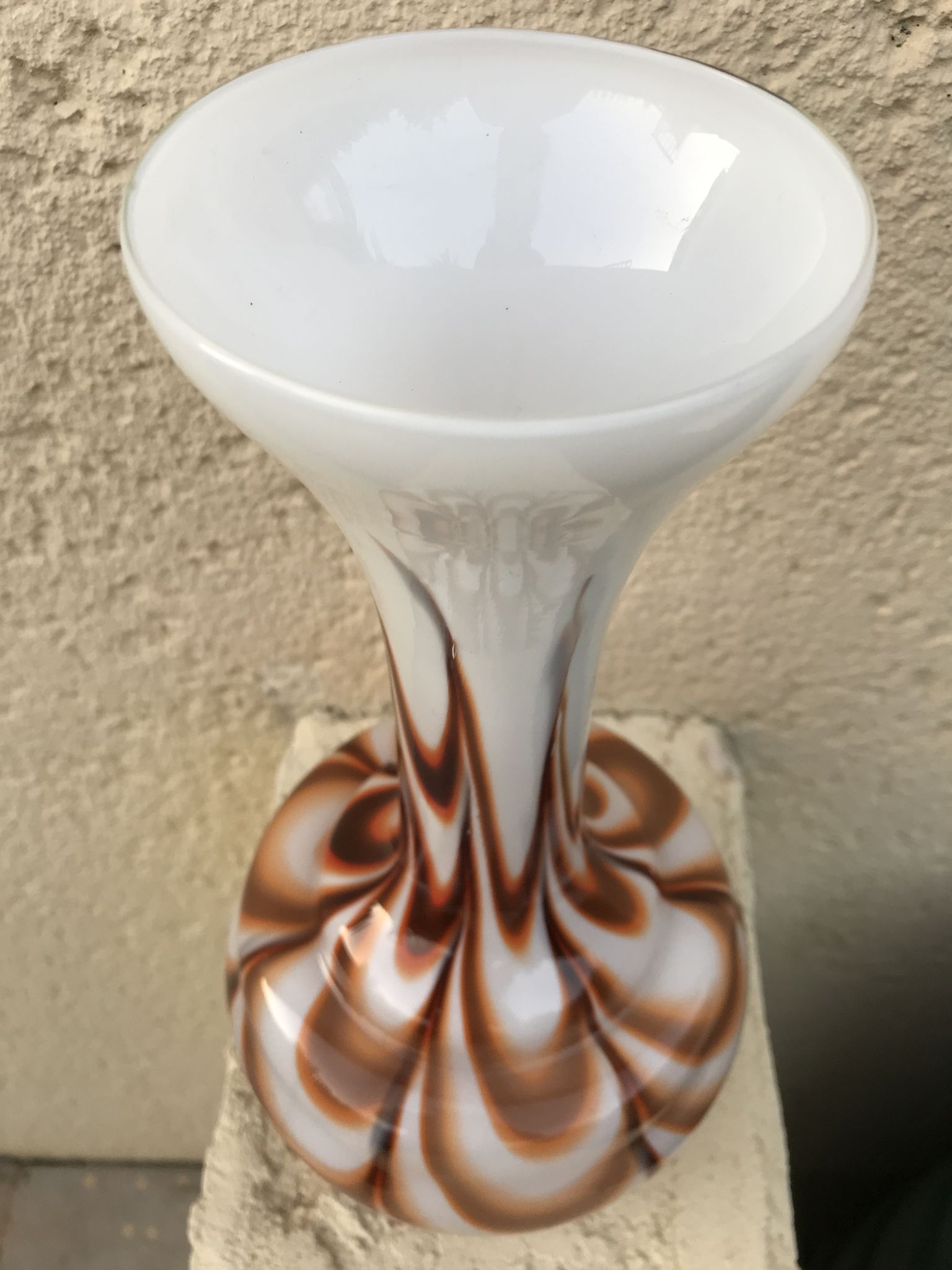 Vase opaline pop art vintage