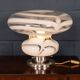 Vintage 20thc italian hand blown glass table lamp, murano c.1970