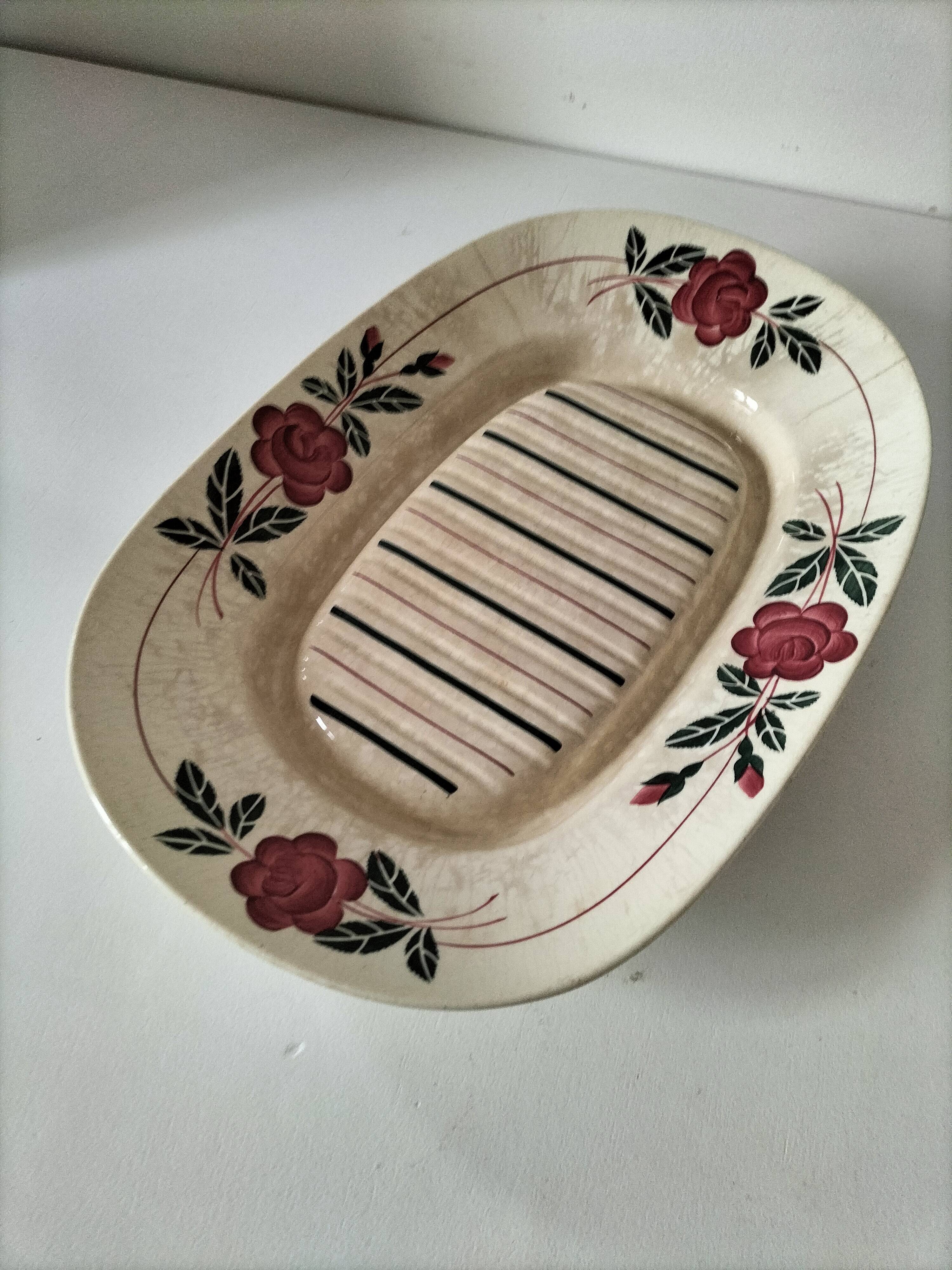 Asparagus dish HBC (Hippolyte Boulenger & Cie), 1920-1955