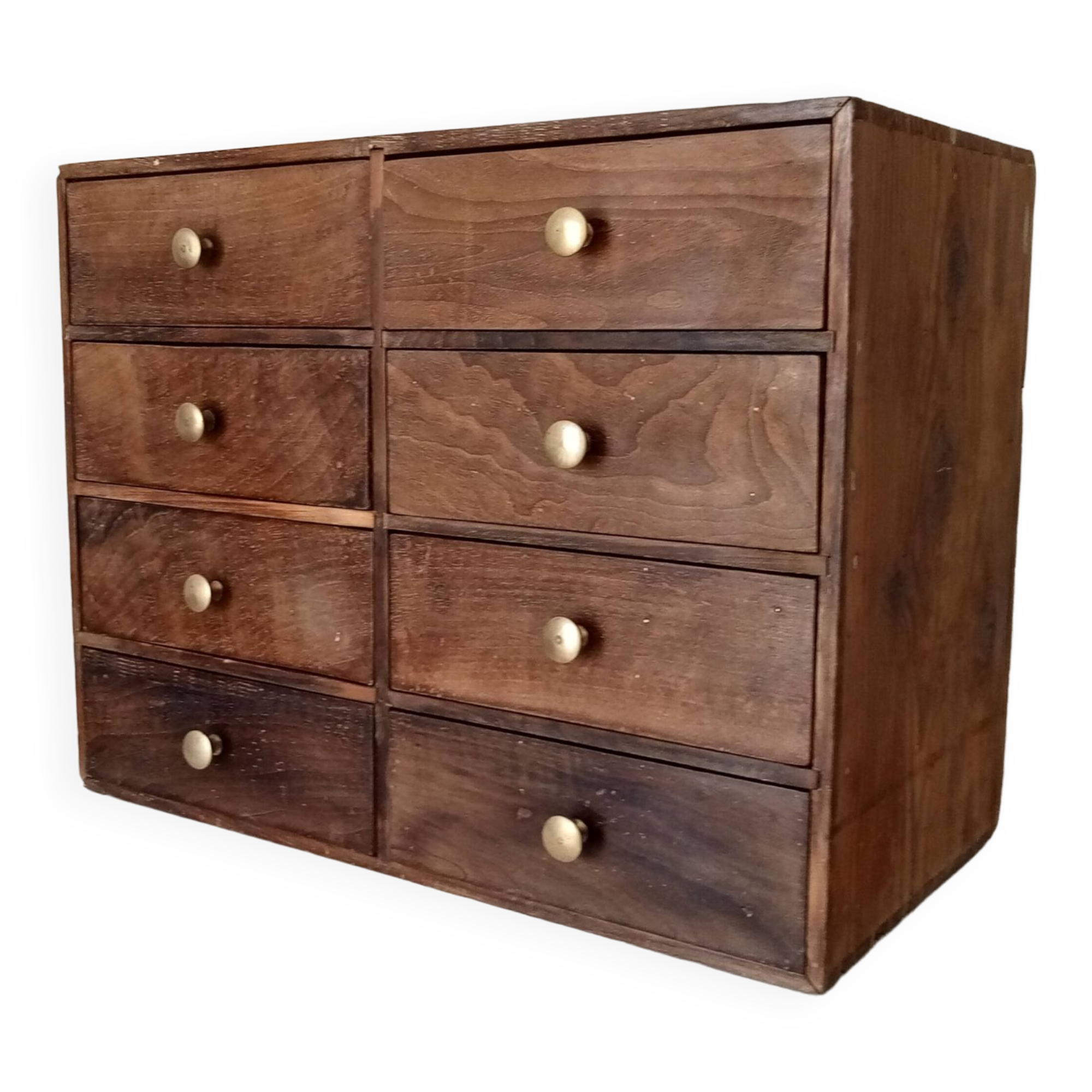 Meuble d'horloger niche a tiroirs années 30/40