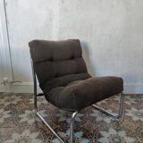 Fauteuils en velours vintage