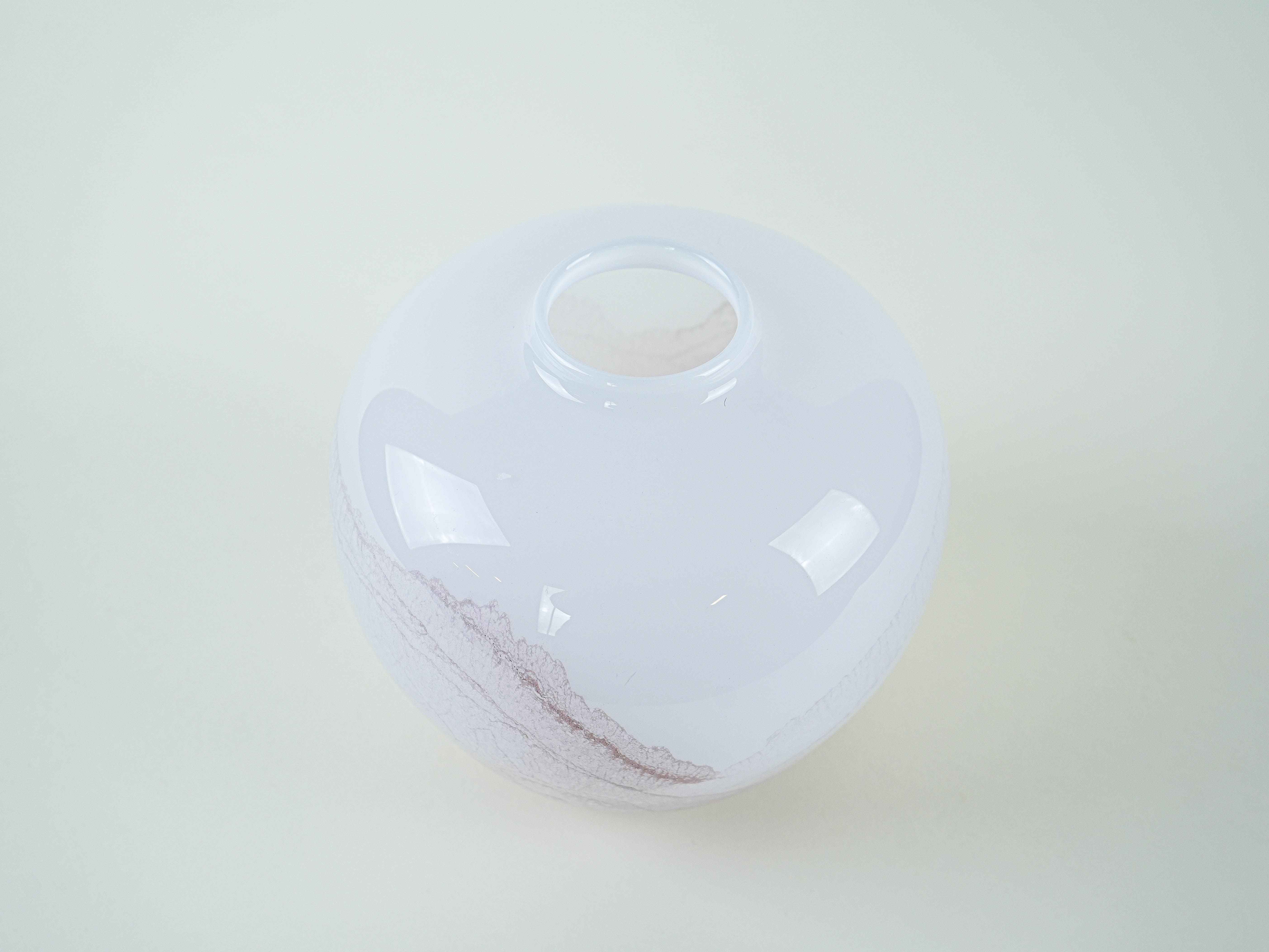 Glass vase, Danish design, 1970s, made in Denmark