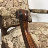 Louis XV vintage cabriolet armchair "à la Reine", 18th century