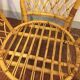 Fauteuils rotin vintage