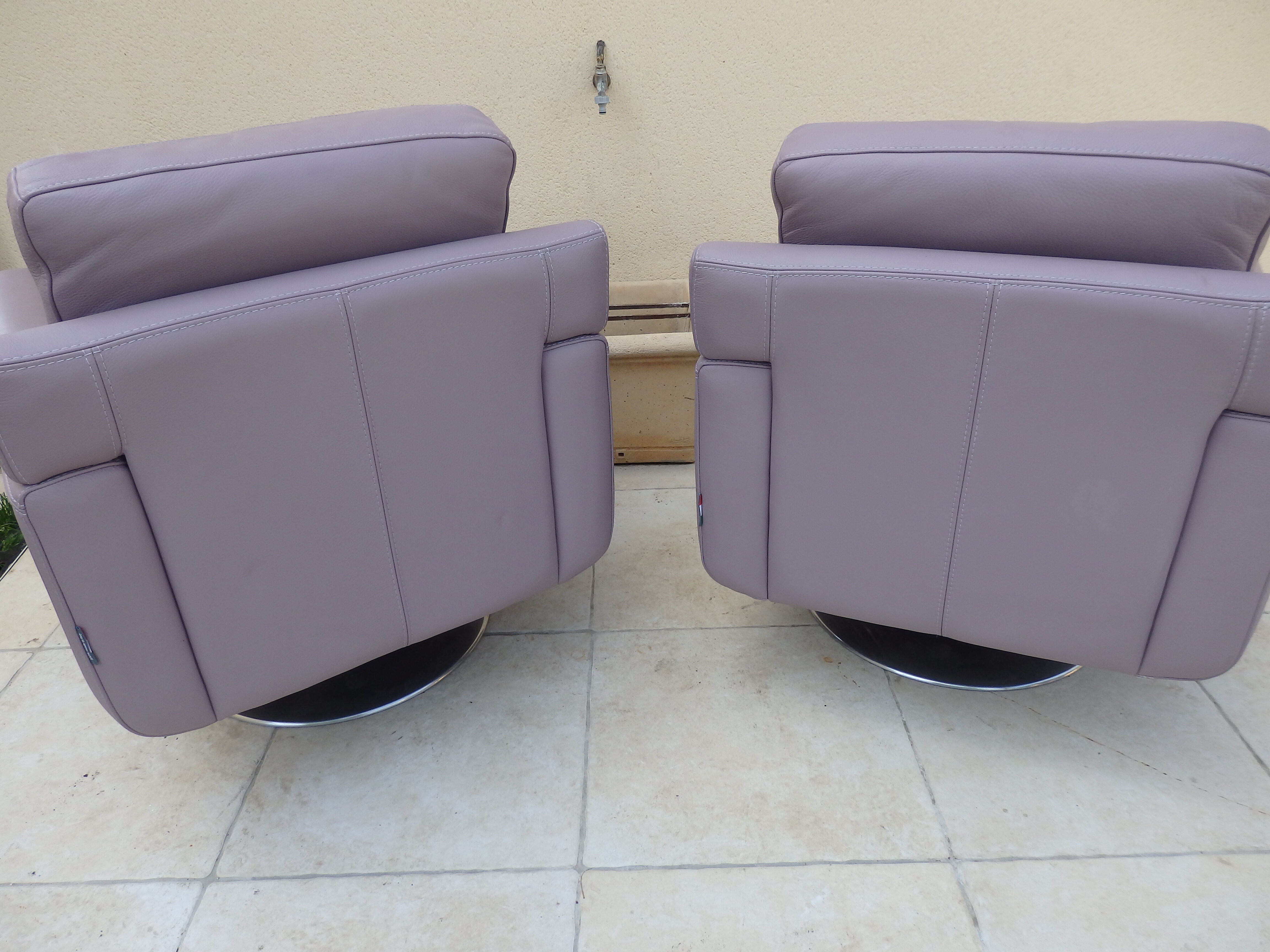 Pair of Italian design armchairs made in Italy