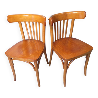 Paire de chaises de bistrot Ligna