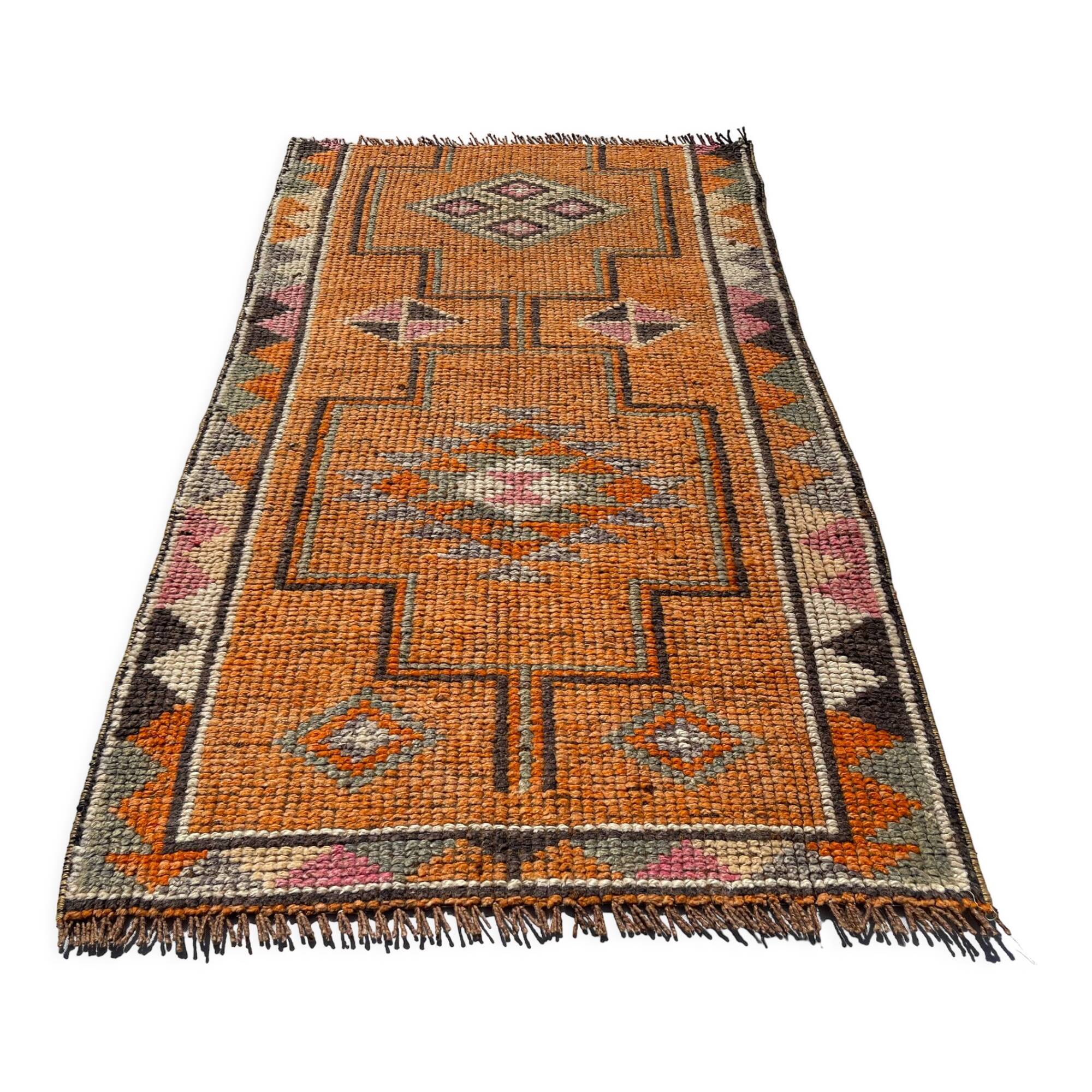 Traditional vintage kurdish herki rug 160 x 87 cm