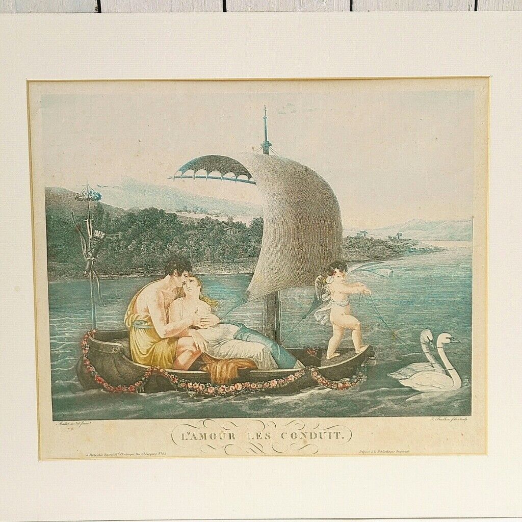 Engravings love and friendship signed Prud'hon