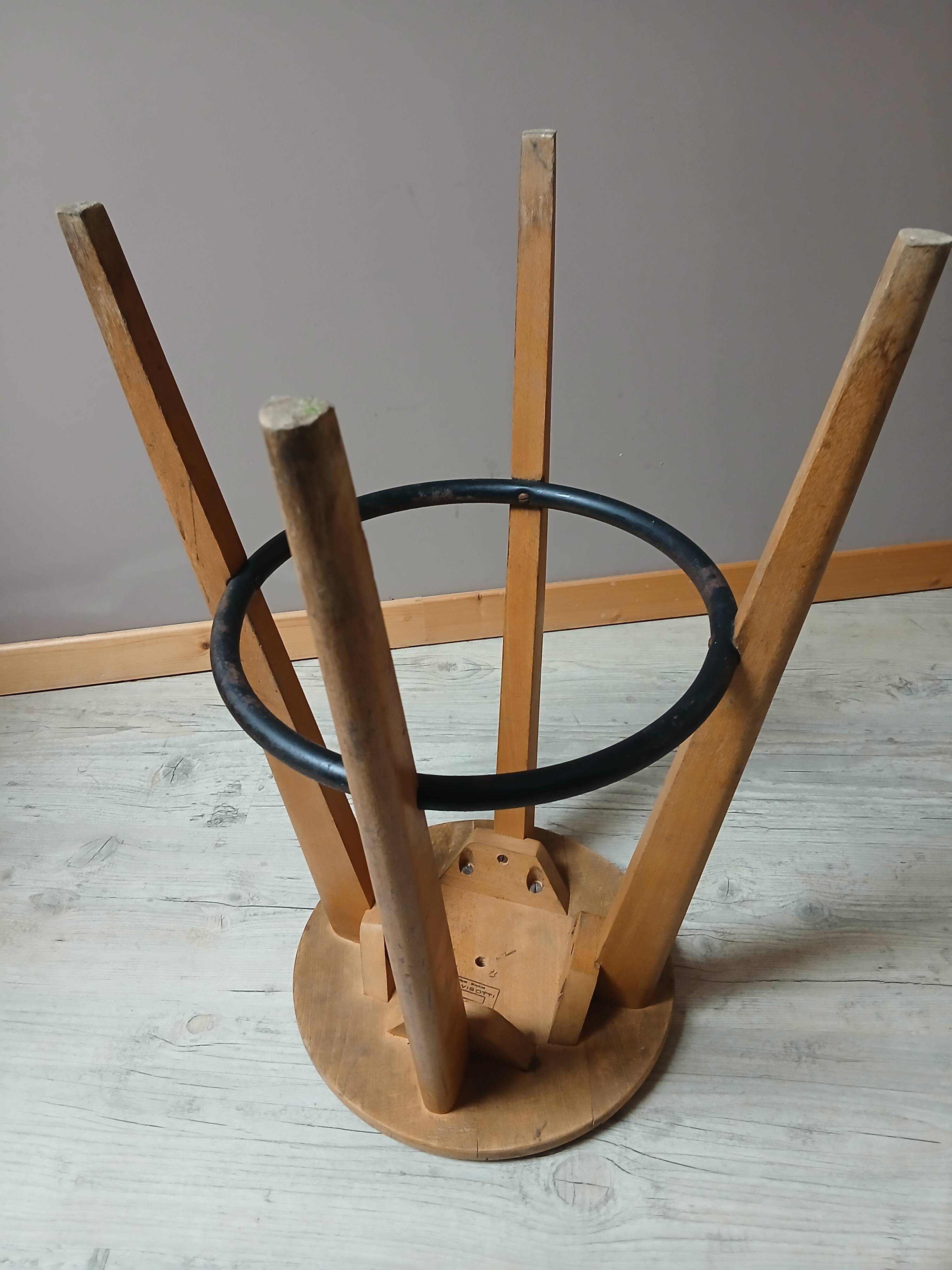 Beech bar stool from the 50s Editions STELLA