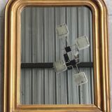 Antique small golden mirror louis philippe