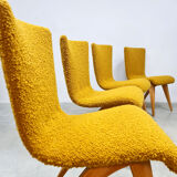 Vintage Dutch design dining chairs 'C.J. van Os' Culemborg