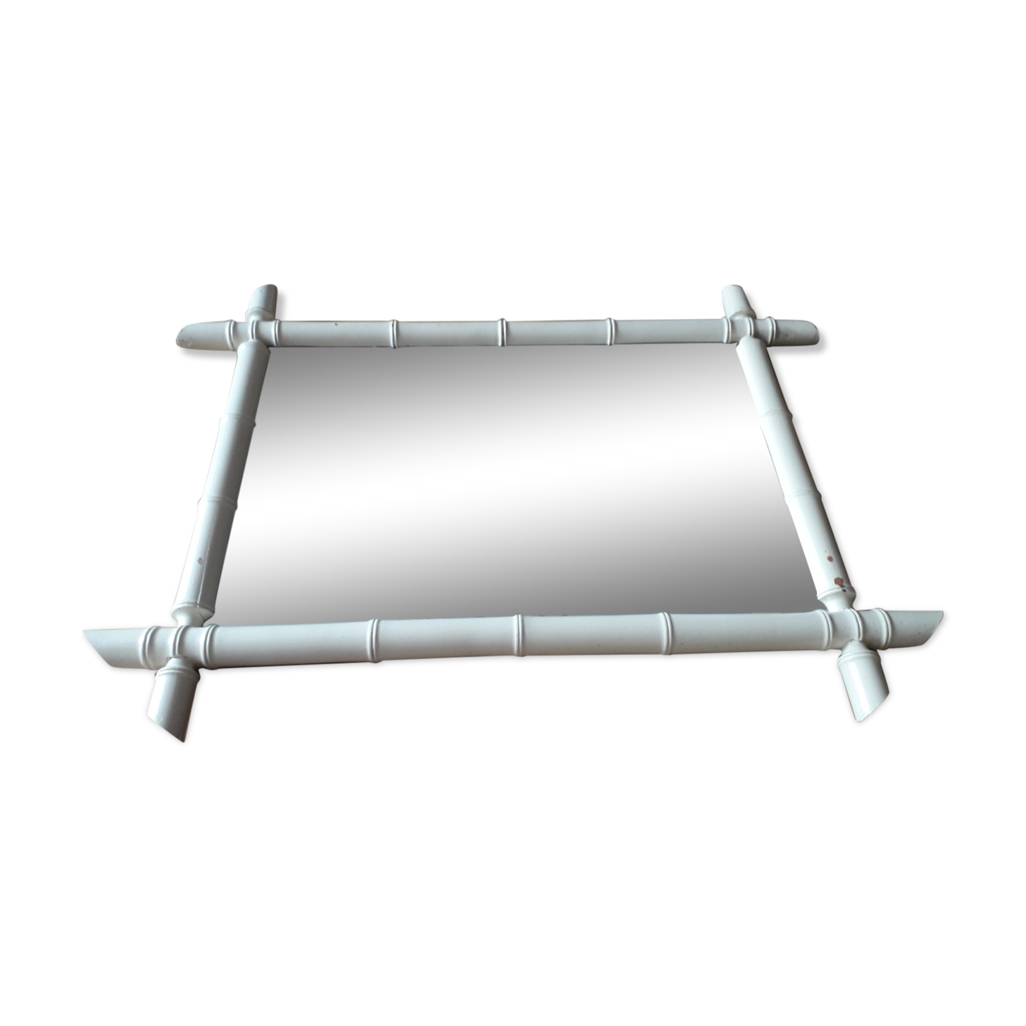 Vintage mirror wood imitation bamboo