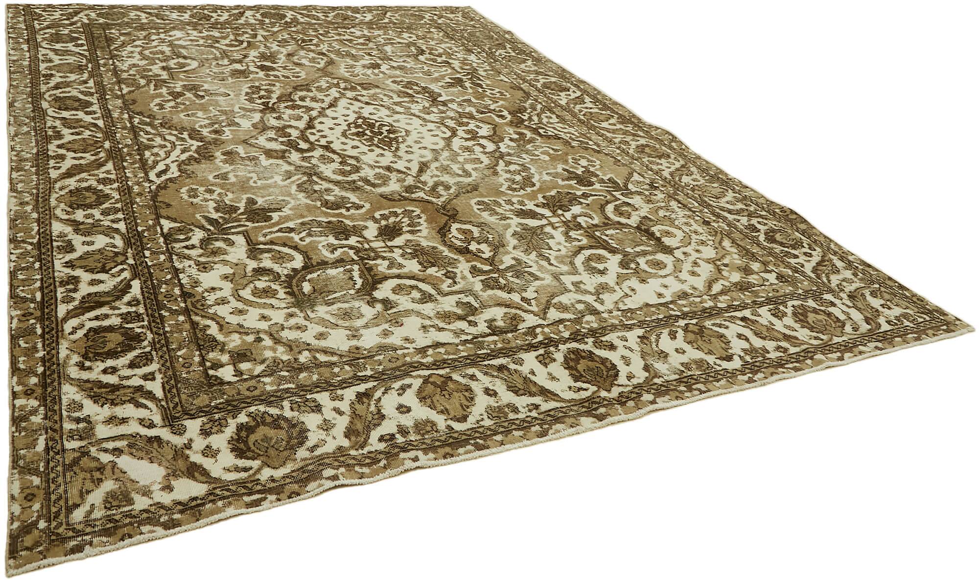 1970s 285 cm x 385 cm beige wool carpet