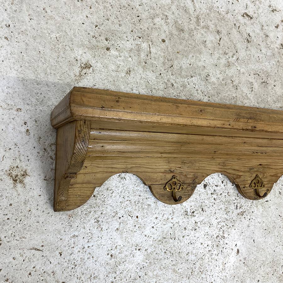 Solid wood kitchen wall shelf