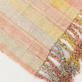 5x7 Pale Red & Yellow Striped Kilim Rug, 147x229Cm