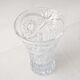 Carved crystal vase