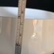 pendant lamp/lampshade/art deco in white opaline/gold lines