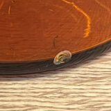 Amber glass bottle vase