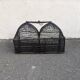 Double bird cage black iron old country decoration ethnic domes