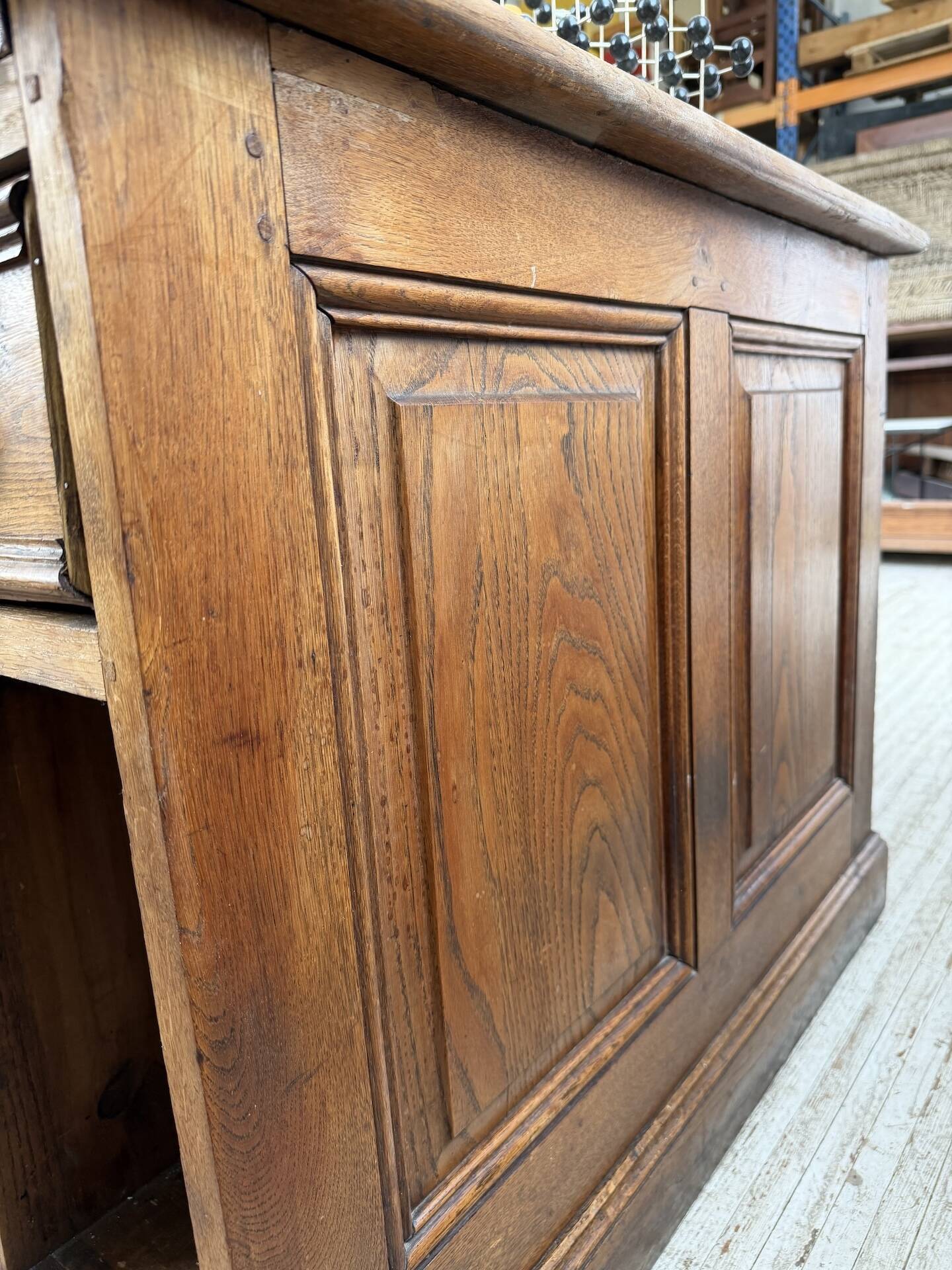 Counter or desk in oak from the 1950s.