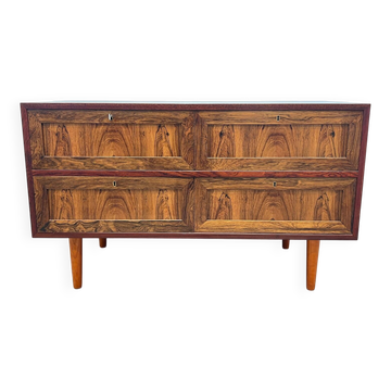 Meuble bas scandinave en palissandre de Rio