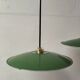 Suspensions in enamelled sheets