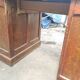 Bureau en chêne vintage ministre 2 caissons avec tiroirs années 40-50