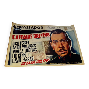 Affiche de cinéma L'affaire Dreyfus